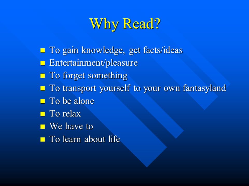 Why Read.