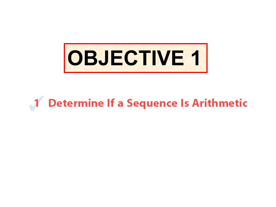 OBJECTIVE 1