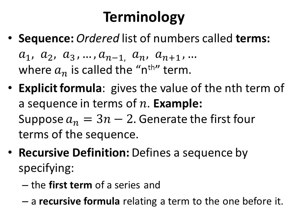 Finite Sequence: Definition & Examples - Video & Lesson Transcript