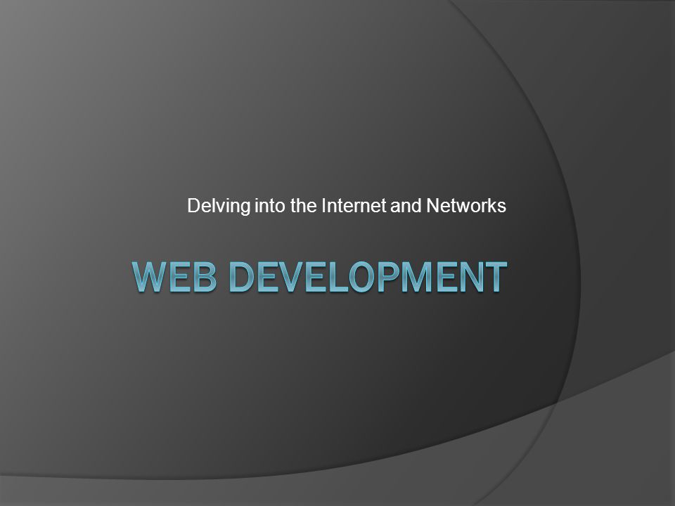 Delving into the Internet and Networks