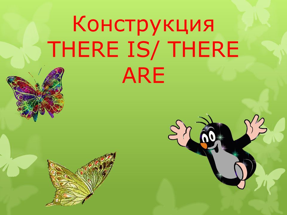Конструкция THERE IS/ THERE ARE