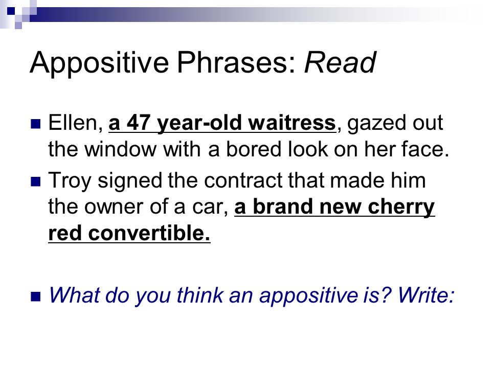 images Sentence With An Appositive an appositive phrase