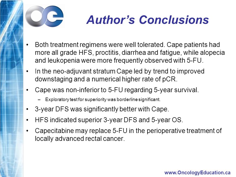 Author’s Conclusions Both treatment regimens were well tolerated.