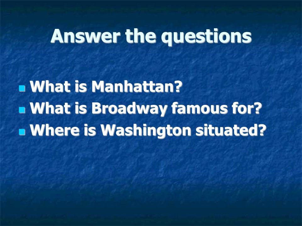 Answer the questions What is Manhattan. What is Manhattan.