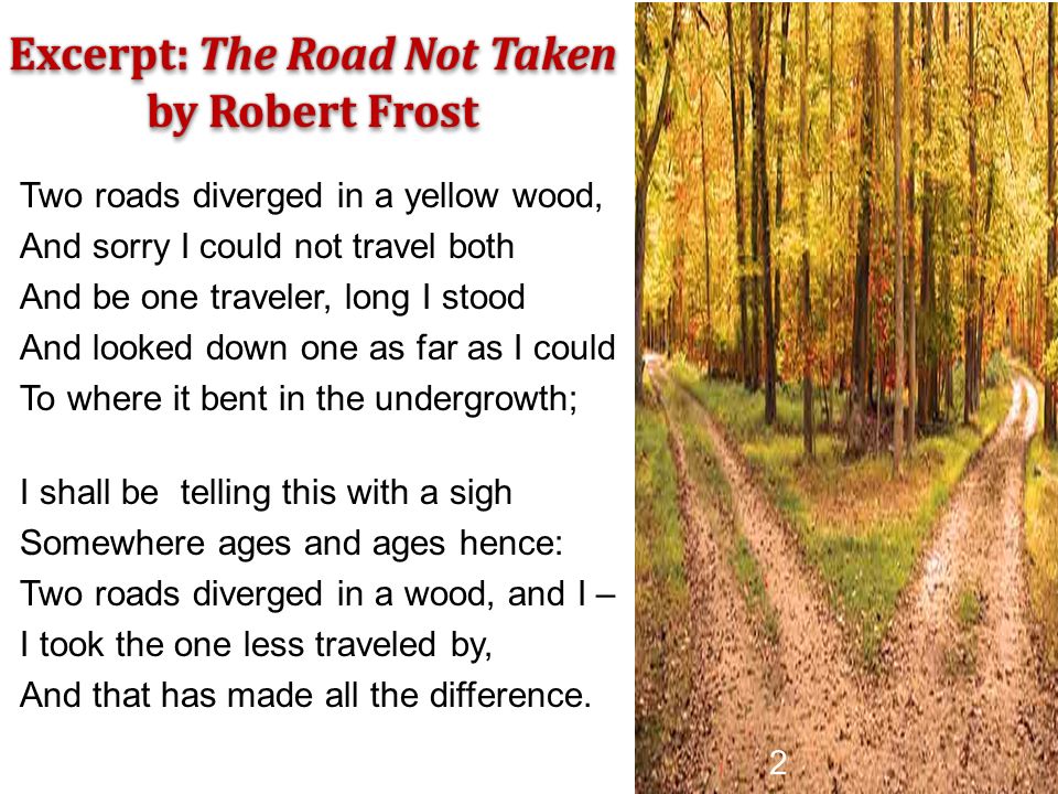ELA / Math Units of Study Roll Out. Two roads diverged in a yellow wood ...