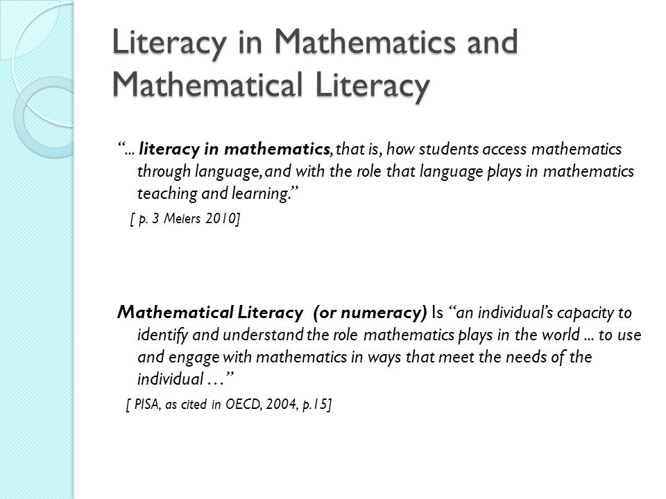 Coag national numeracy review report dating