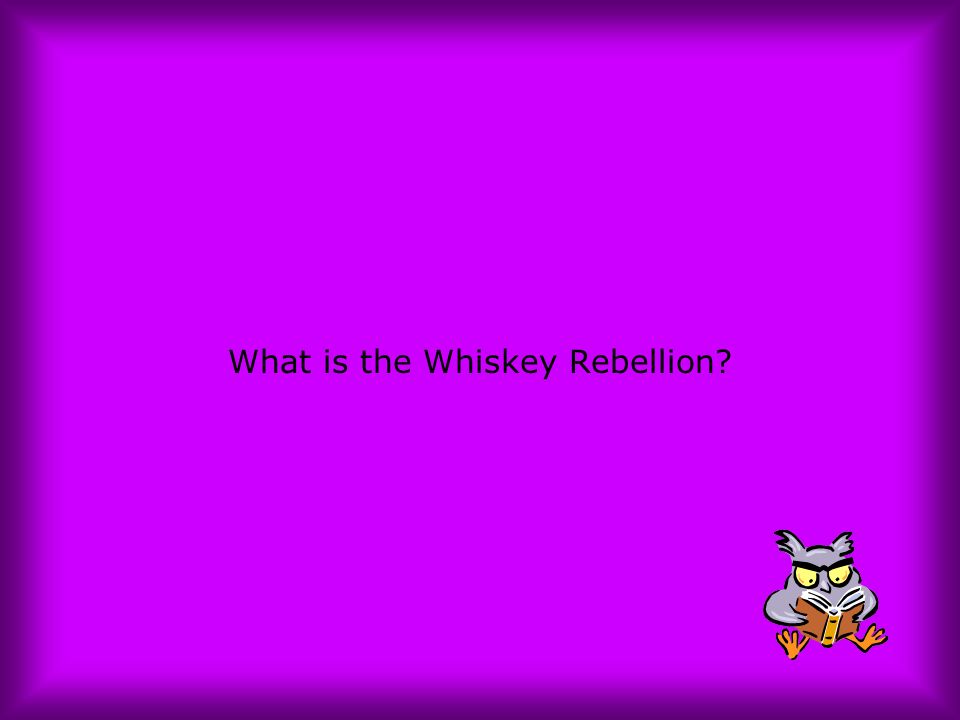 What is the Whiskey Rebellion