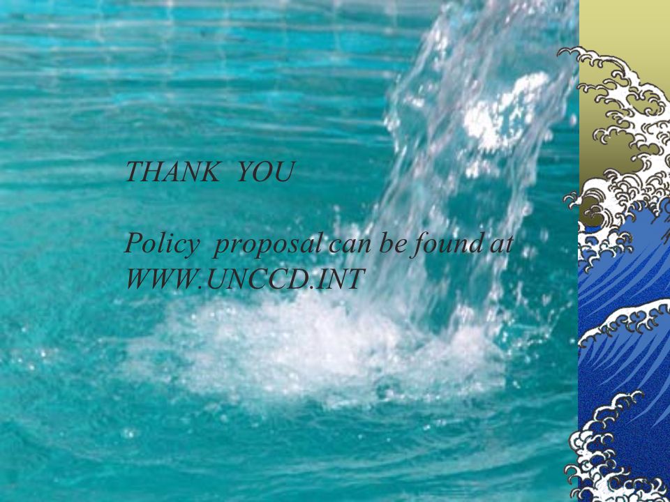 THANK YOU Policy proposal can be found at