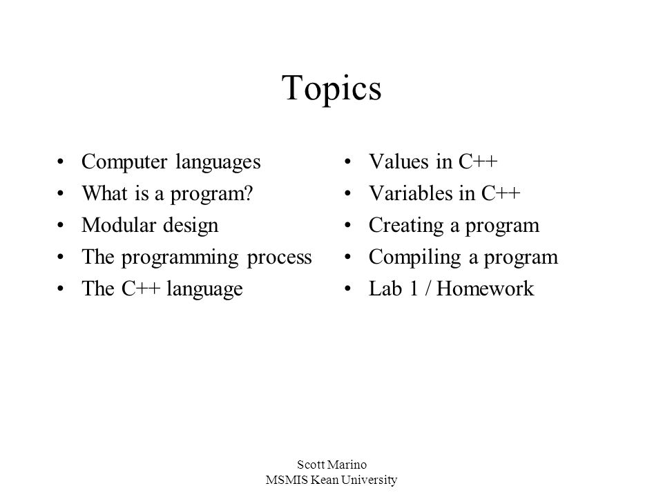 Scott Marino MSMIS Kean University MSAS5104 Programming with Data ...