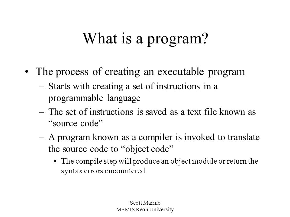 Scott Marino MSMIS Kean University MSAS5104 Programming with Data ...