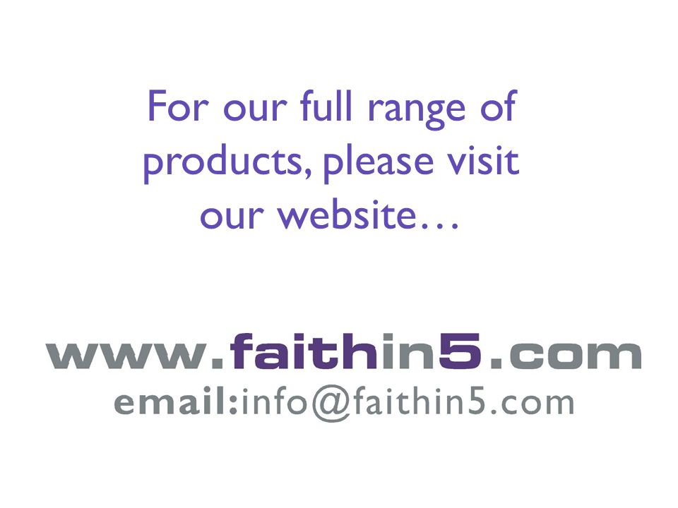 For our full range of products, please visit our website…
