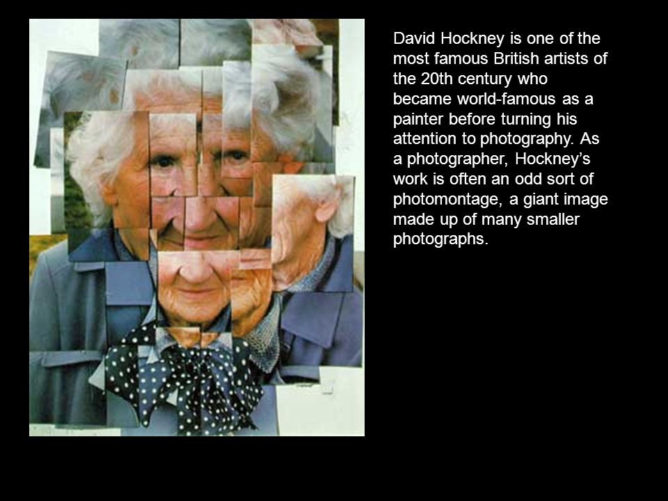 David Hockney is one of the most famous British artists of the 20th century who became world-famous as a painter before turning his attention to photography.