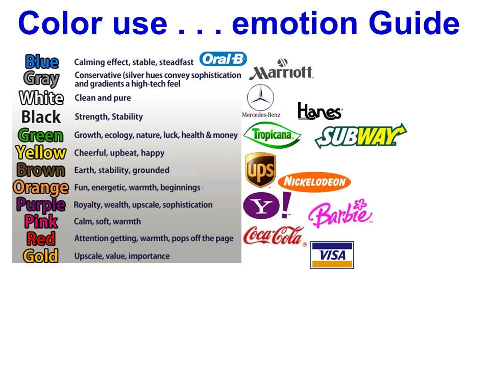 Color use... emotion Guide