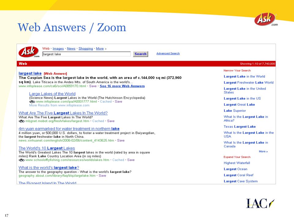 17 Web Answers / Zoom
