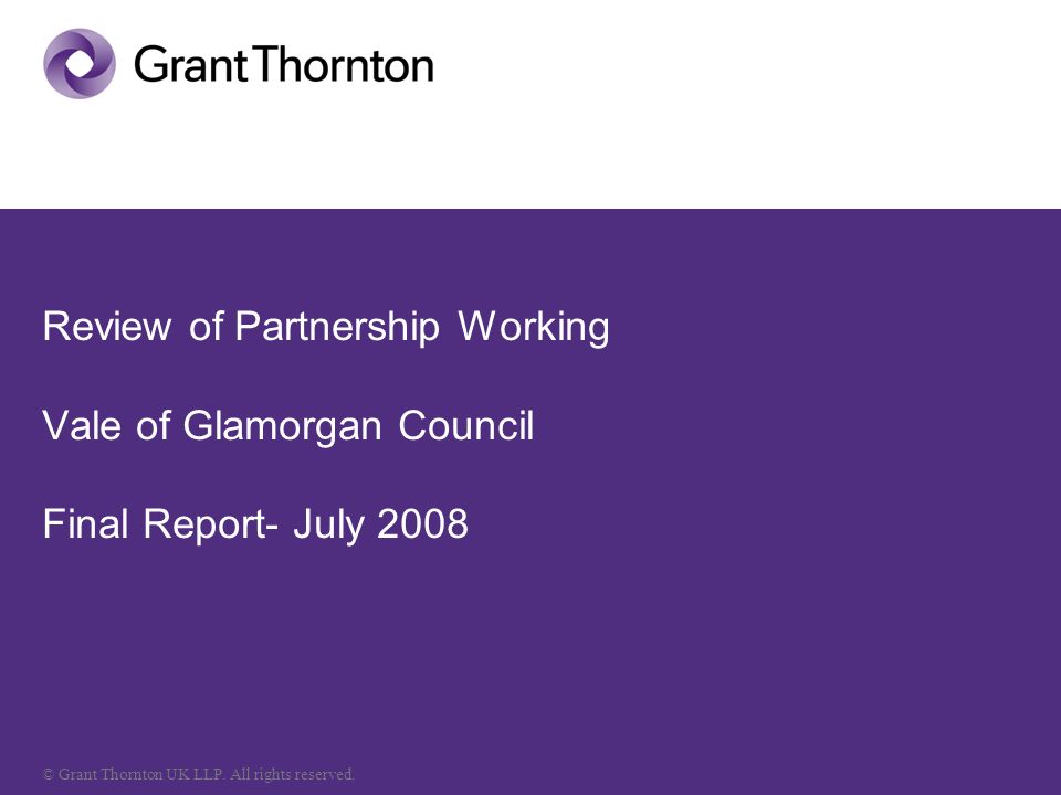 © Grant Thornton UK LLP. All rights reserved.