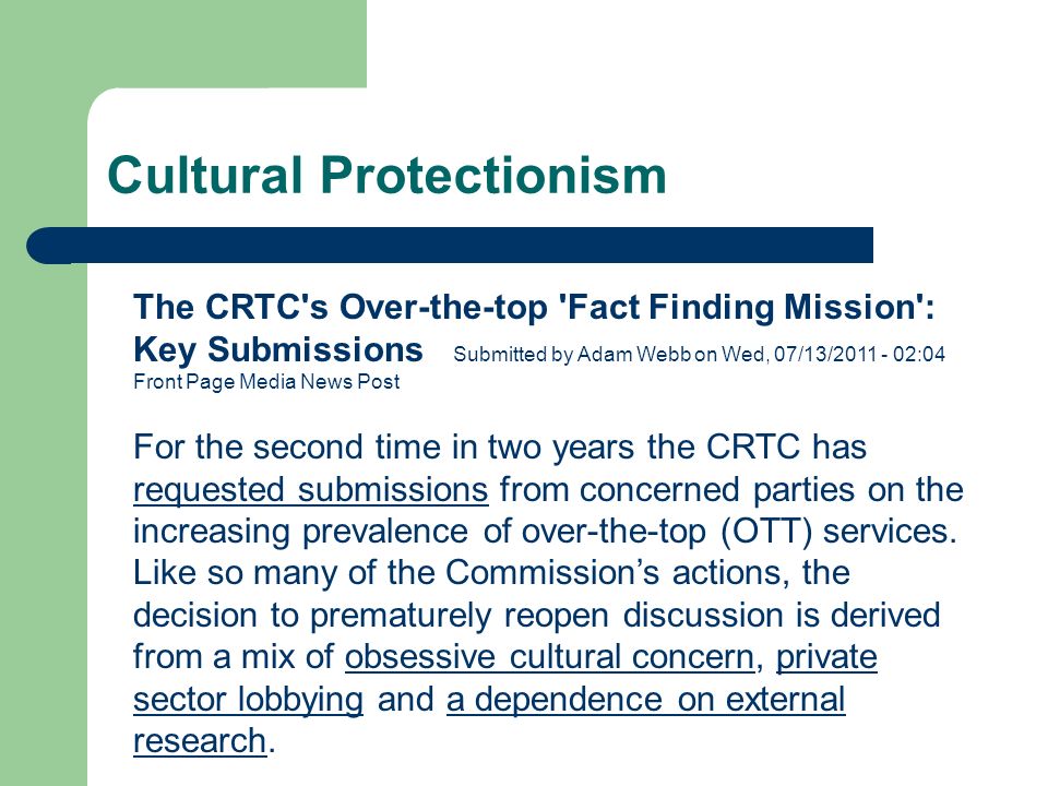 cultural protectionism