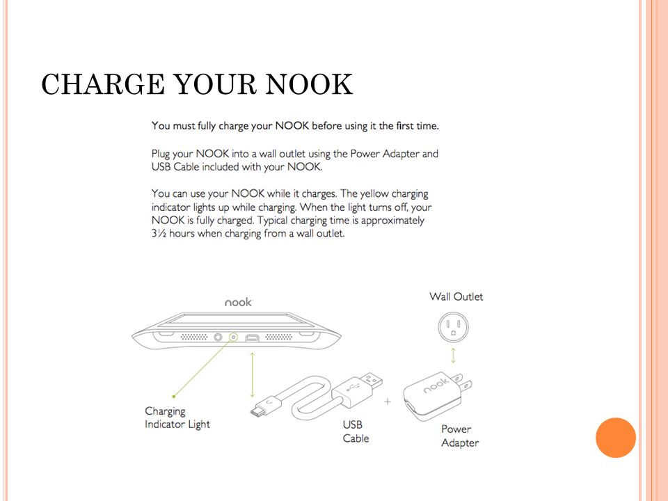 CHARGE YOUR NOOK