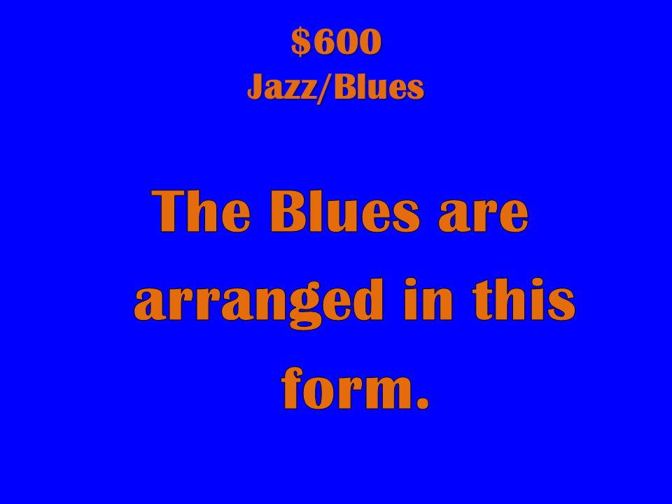 $400 Jazz/Blues