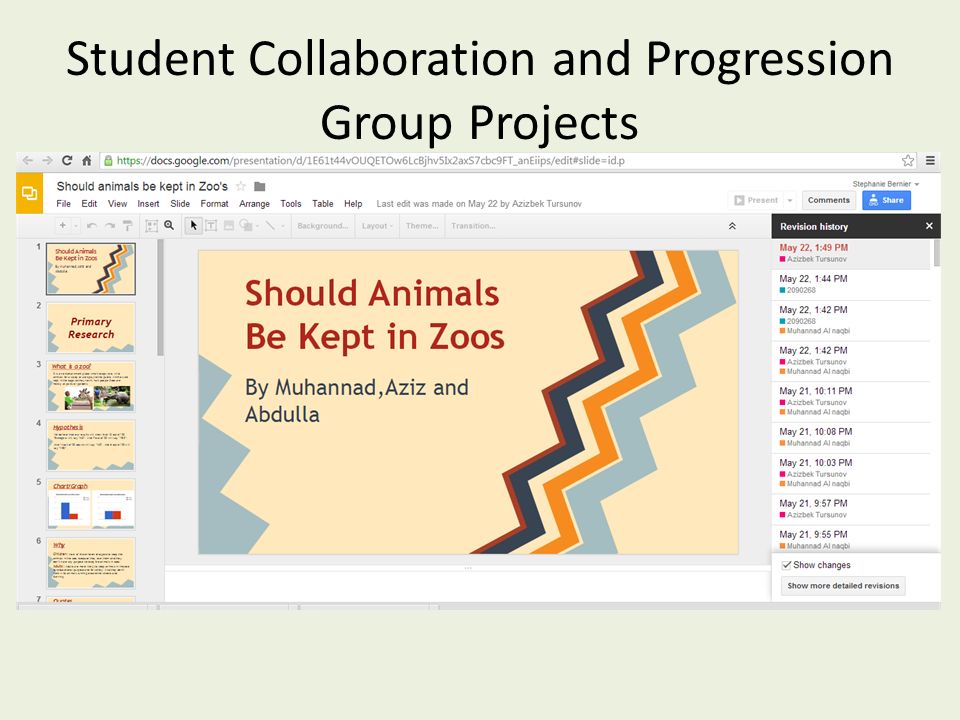 Student Collaboration and Progression Group Projects