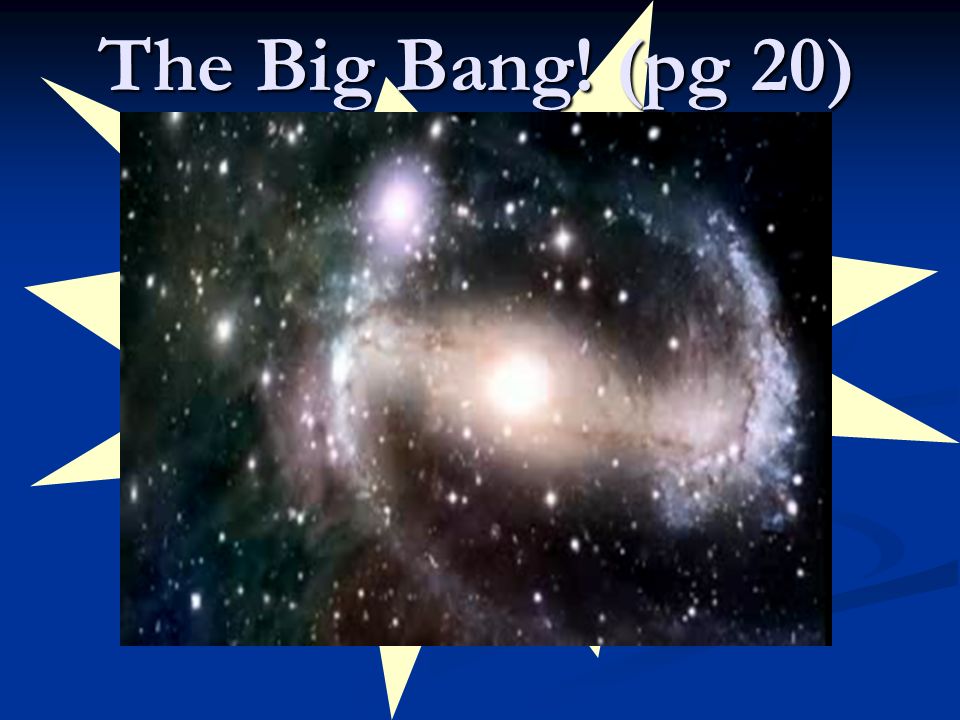 The Big Bang Pg 20 Origins How Did The How Did The