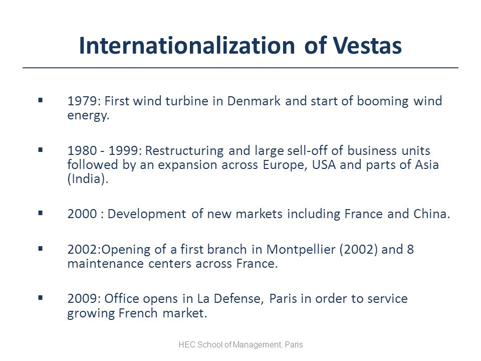 VESTAS Best in France // Casestudy 2009 Andreas Becker & Jens Riis  Andersen. - ppt download