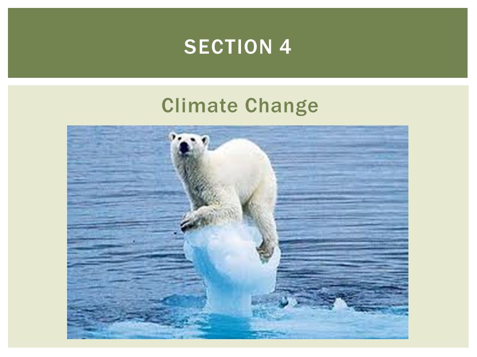 Climate Change SECTION 4