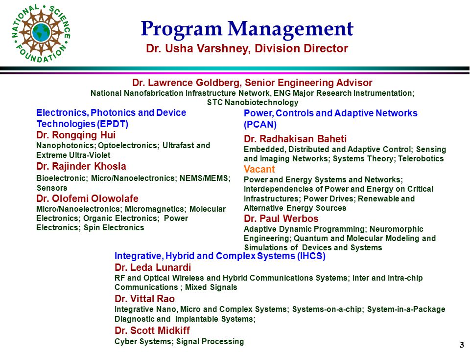 3 Program Management Dr.