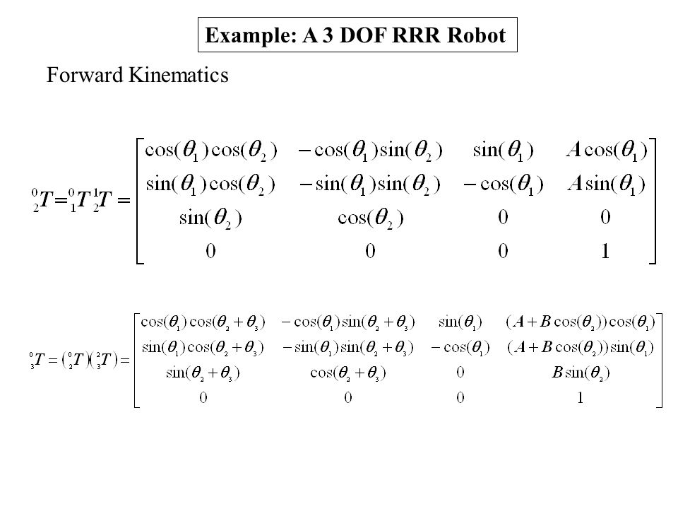 Kinematics Analysis Of Robots Part 3 This Lecture Continues The Discussion On The Analysis Of The Forward And Inverse Kinematics Of Robots After This Ppt Download