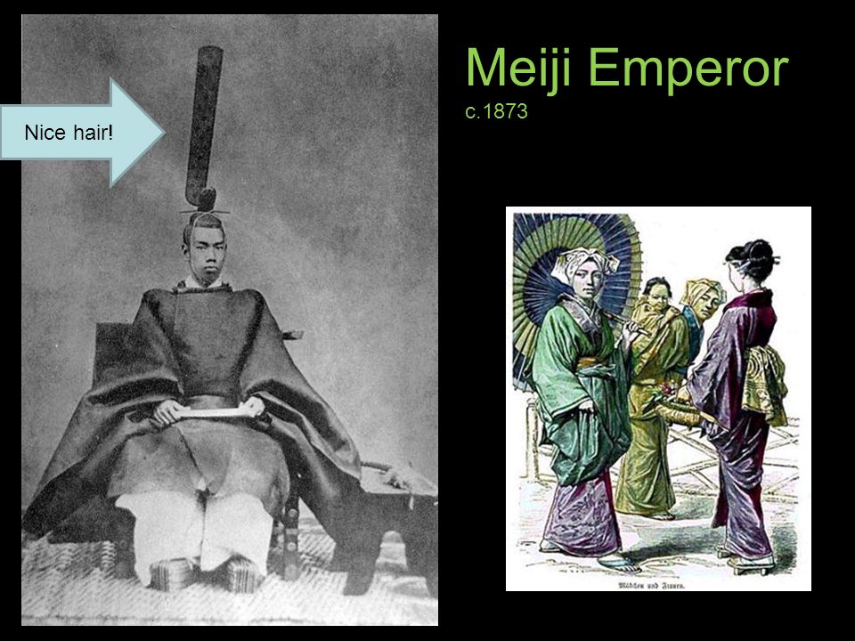Meiji Emperor c.1873 Nice hair!