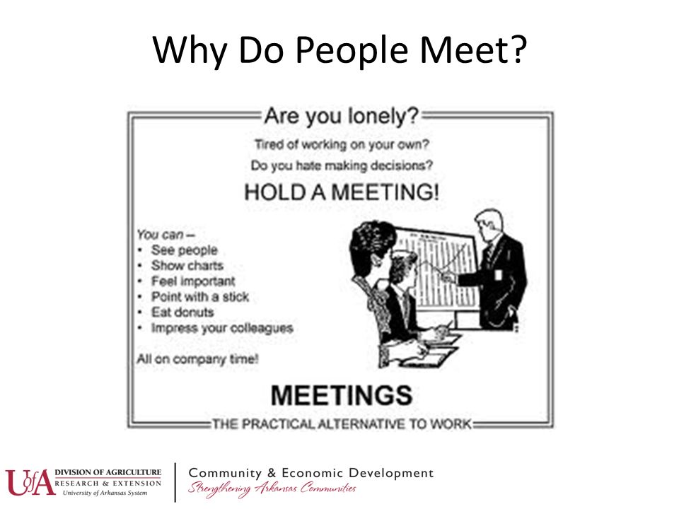 Why Do People Meet