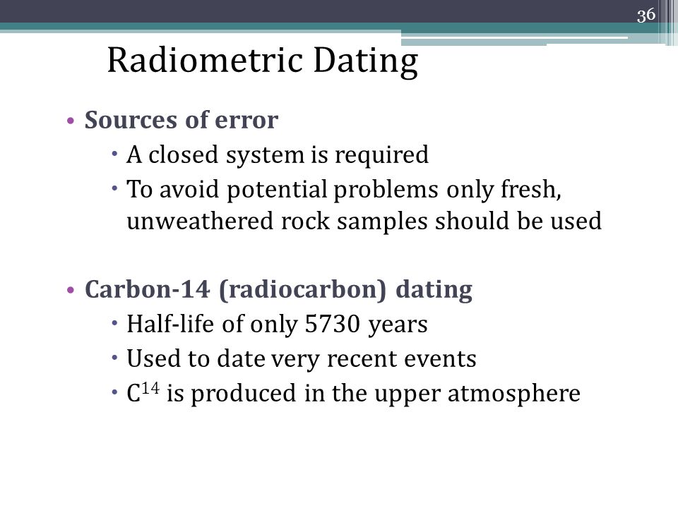 C-14 dating problems