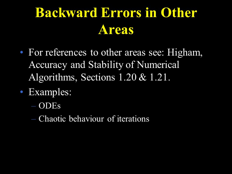 higham accuracy and stability of numerical algorithms