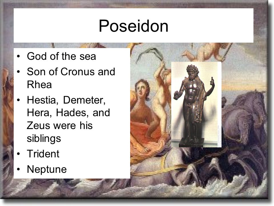 Mythology Tomasz Crabbs Zeus God Of The Sky Supreme Ruler Of Mount Olympus Cronus And Rhea Were Parents Of Zeus Poseidon Hades Hera Were His Siblings Ppt Download