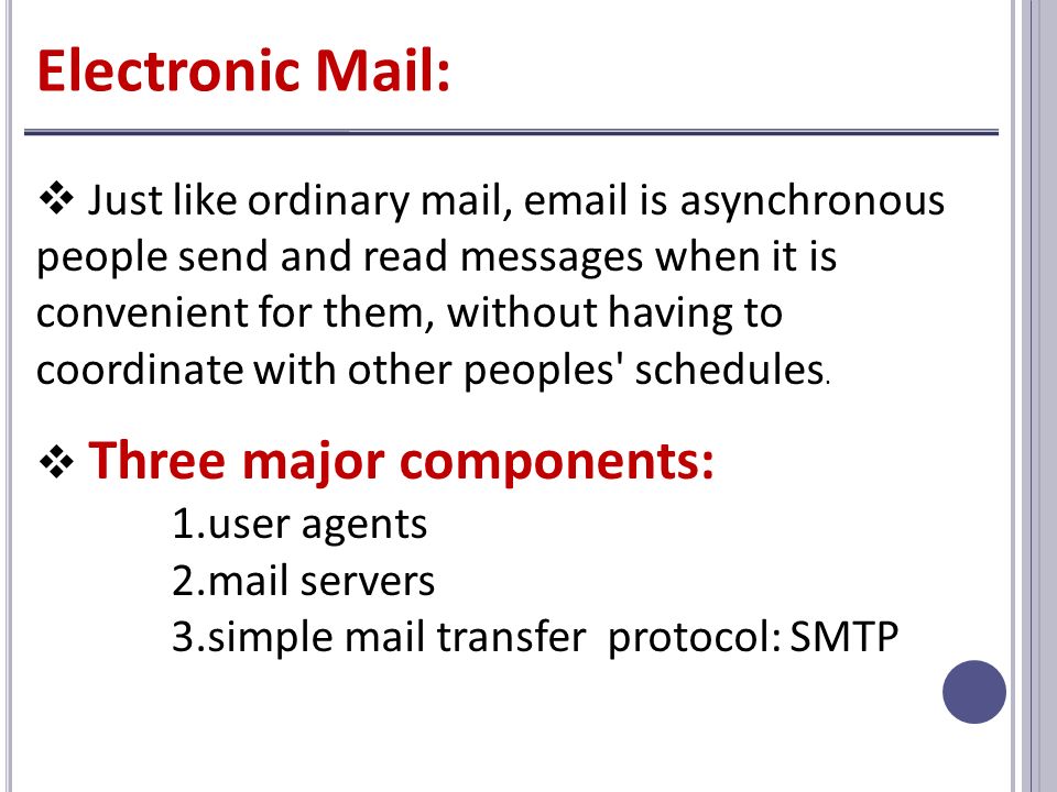 difference between ordinary mail and email