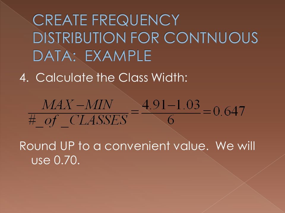 how do you calculate the class width