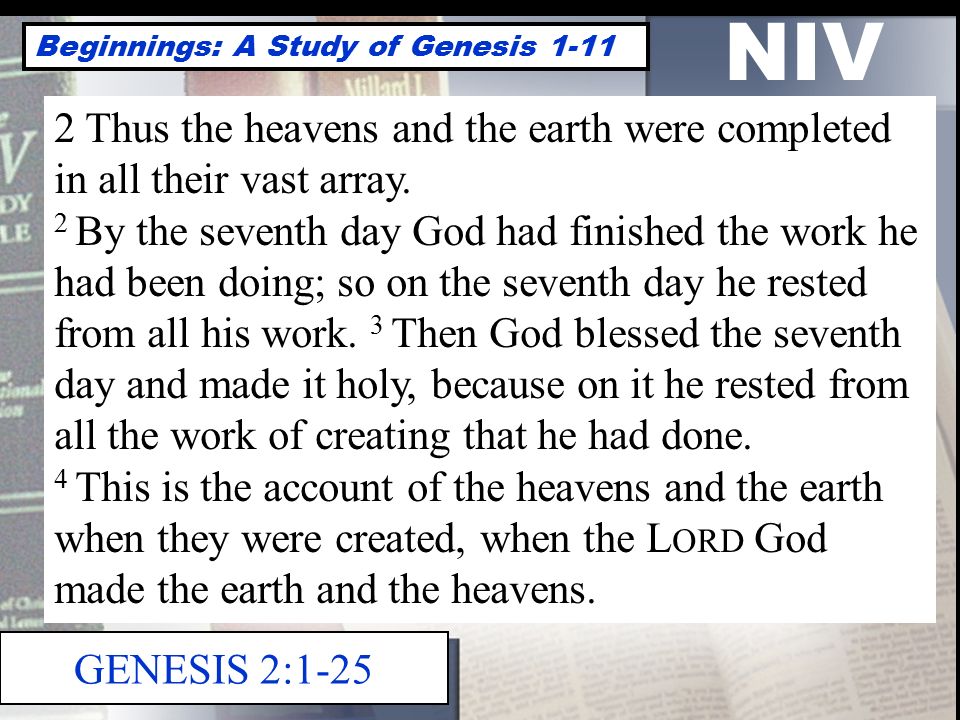 Genesis 1-11 and Work