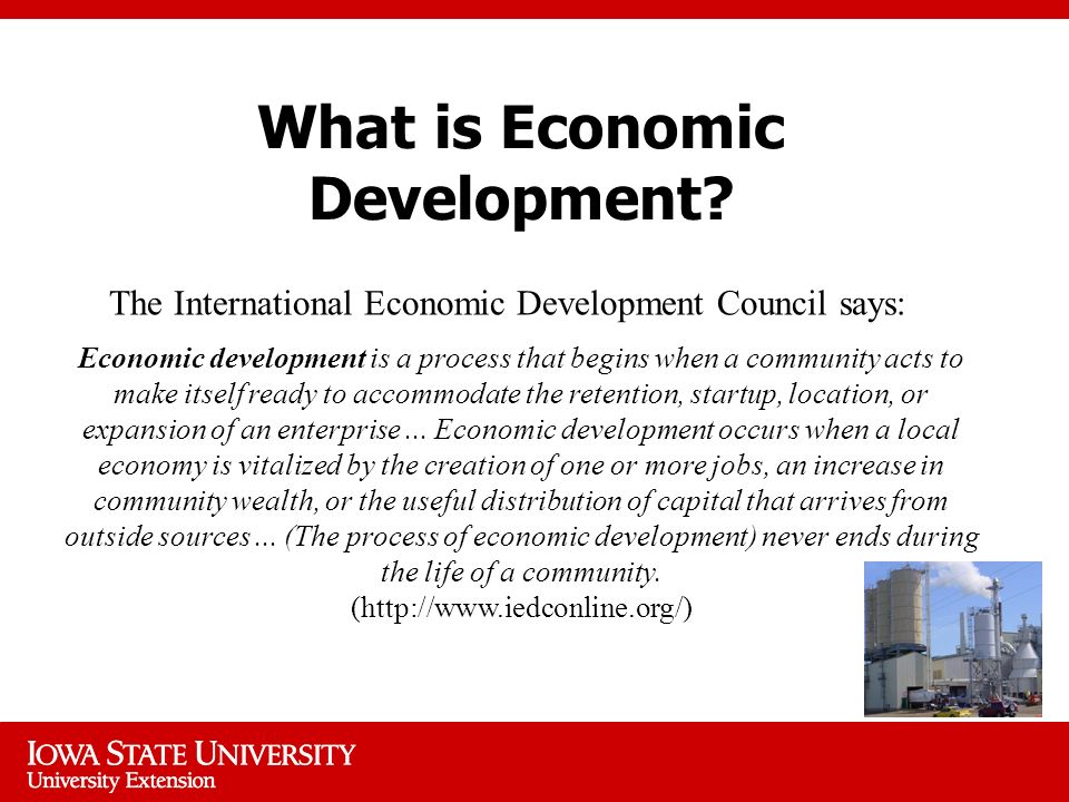 What is Economic Development.
