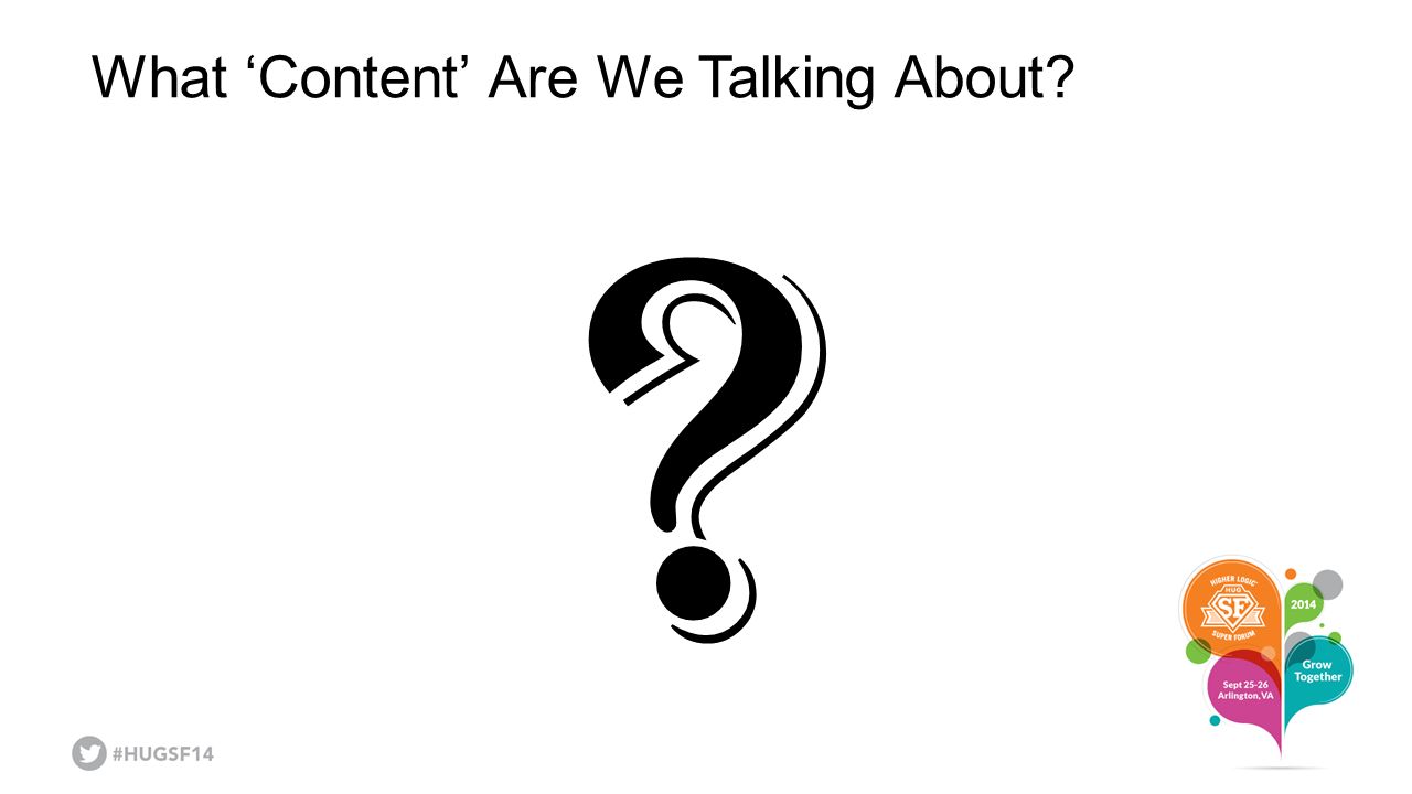 What ‘Content’ Are We Talking About