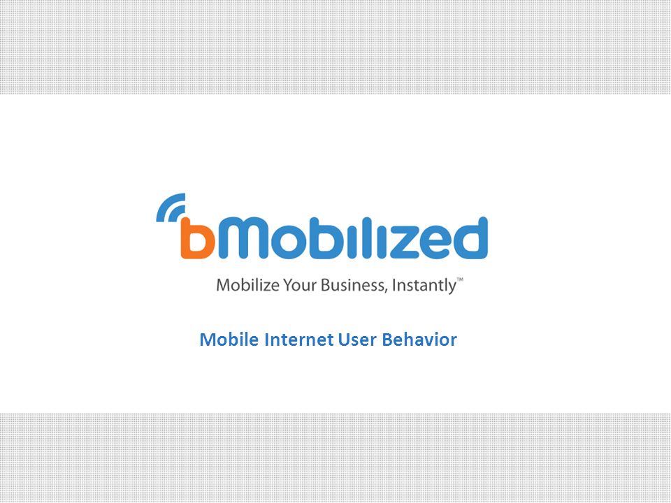 Mobile Internet User Behavior