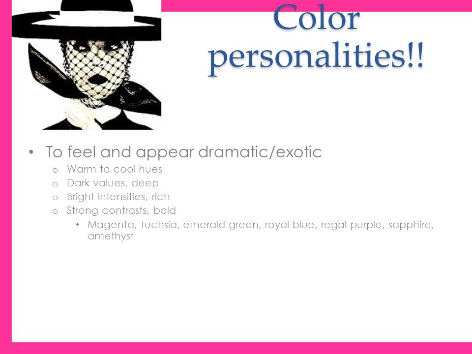 Color personalities!!.