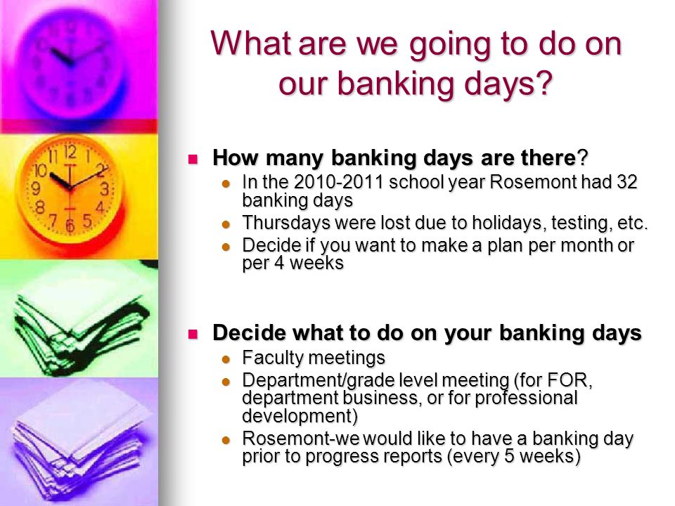 banking day to bank or not to bank materials question and answer how many weeks are in a school year