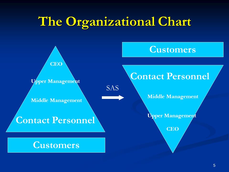 5 Customers CEO Contact Personnel Middle Management Upper Management Middle Management Contact Personnel SAS
