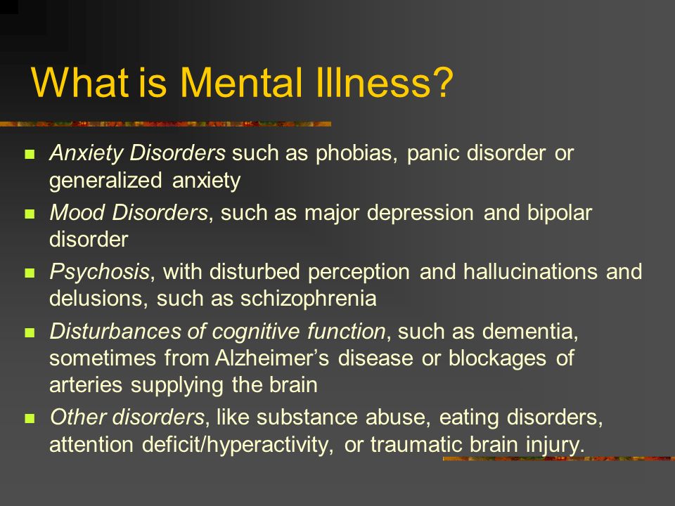 Care of Clients with Mental Illness By Mary Knutson Viterbo University ...