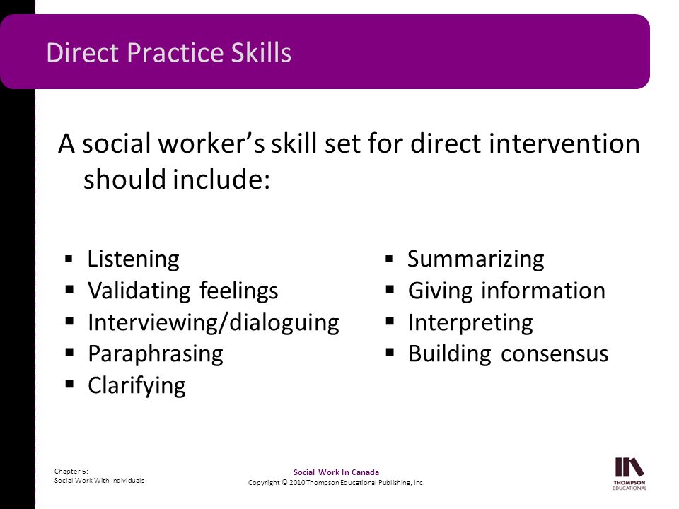 Helping Skills for Social Work Direct Practice
