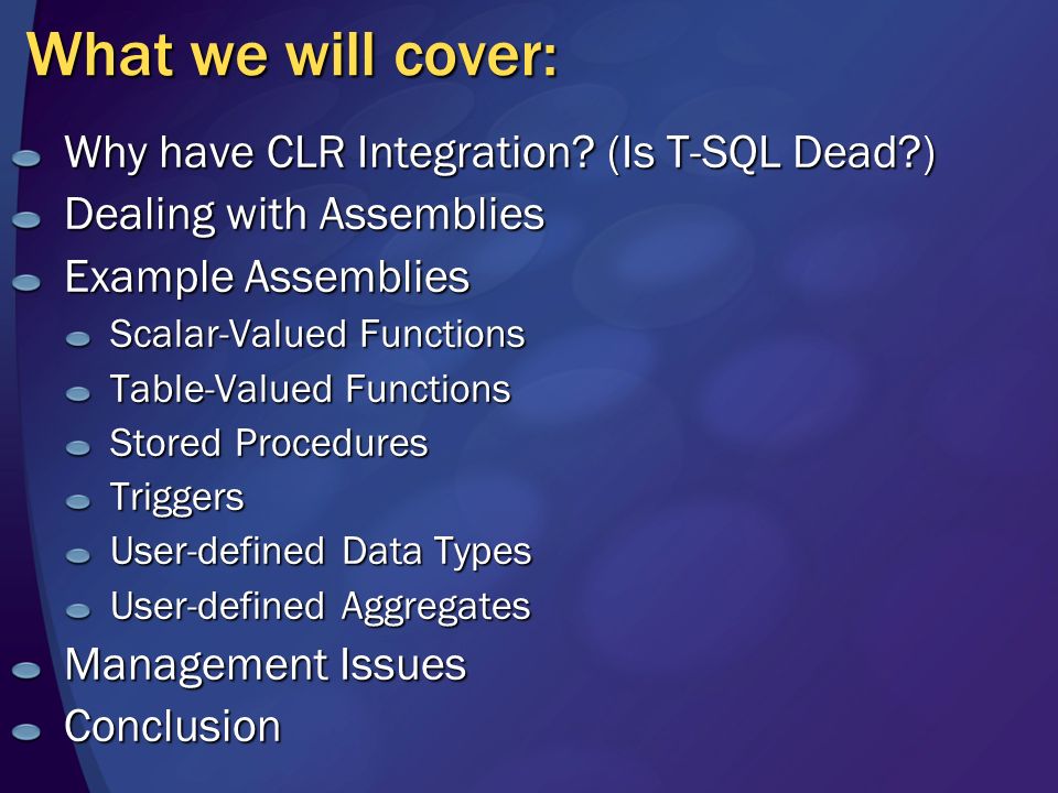 An Introduction To Clr Integration In Sql Server 2005 Yukon