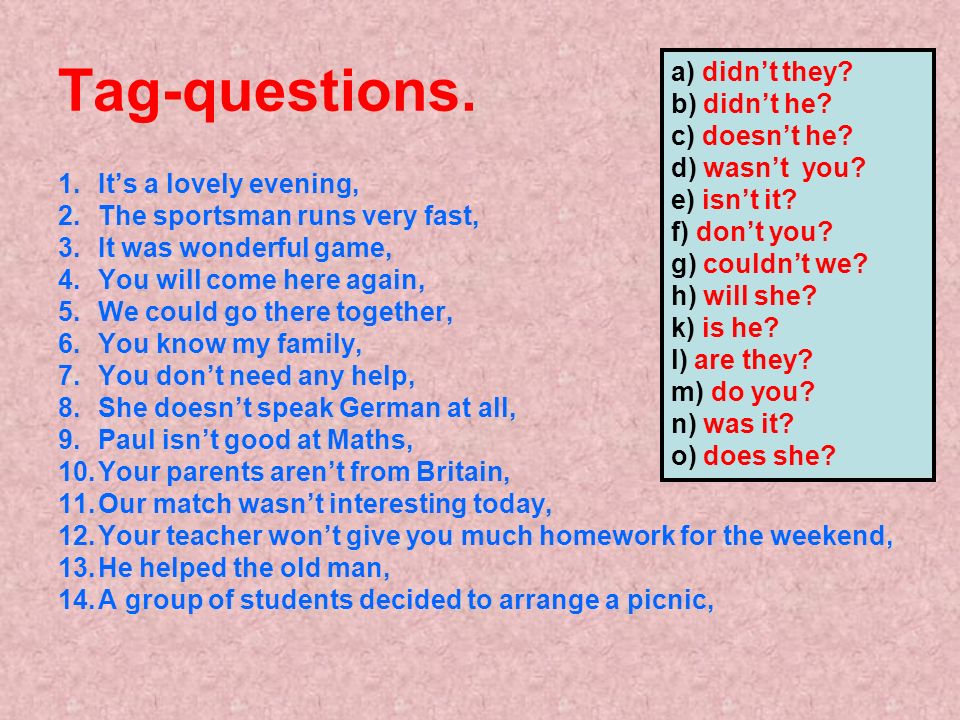 Tag questions. Tag questions в английском языке. Tag question правило для детей. More questions перевод