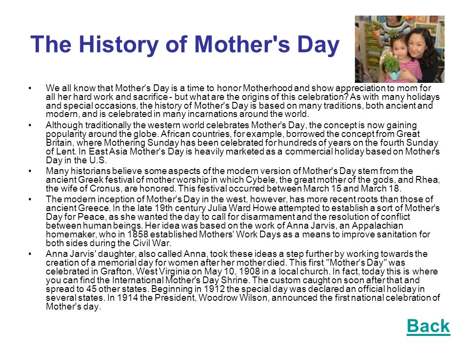 Mother's Day origins: What is the history of Mother's Day?