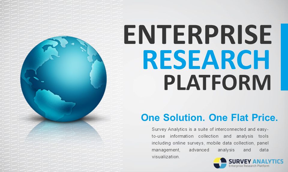 ENTERPRISE RESEARCH PLATFORM One Solution. One Flat Price.