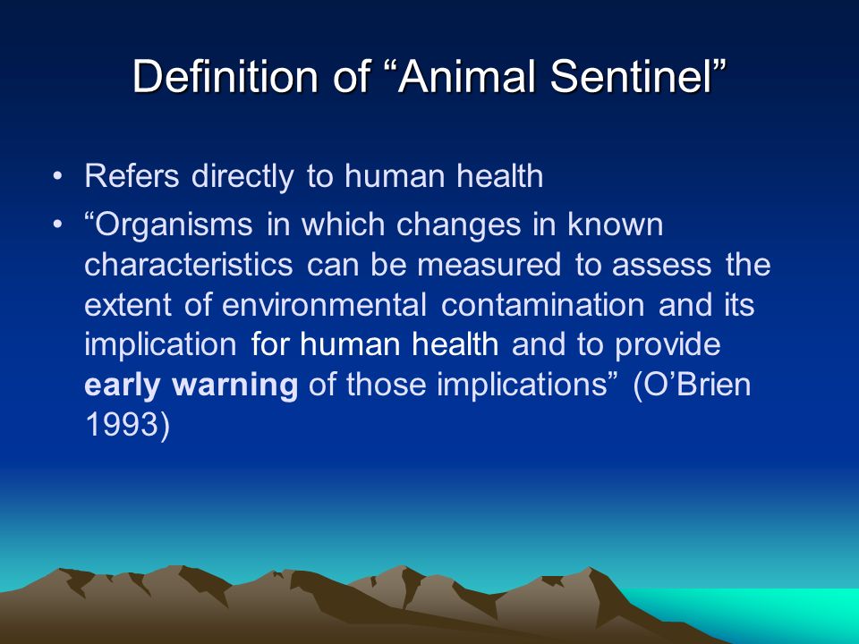 Animals As Sentinels of Human Environmental Health Hazards: Linking Animal  and Human Health Peter Rabinowitz MD MPH Yale University School of  Medicine. - ppt download
