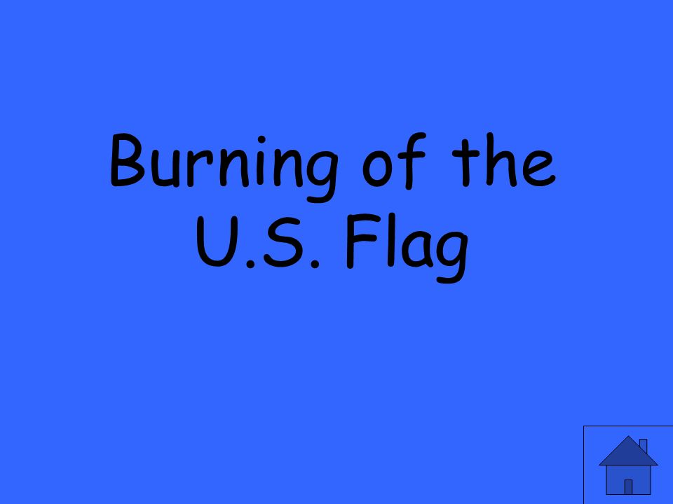 Burning of the U.S. Flag